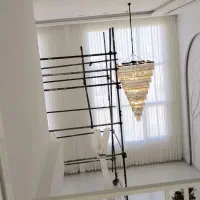 لوستر بزرگ کریستالی دوبلکس هتل لابی باغ تالار|لوستر و چراغ آویز|مشهد, خواجه ربیع|دیوار