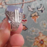 انگشتر نقره عقیق کبود