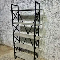 شلف 5 کتابخانه 6 طبقه 8 رگال2 چوب و فلز|کتابخانه، شلف، قفسه‌های دیواری|اصفهان, رهنان|دیوار