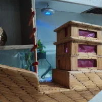 کشتی چوبی کبریتی|مجسمه، تندیس، ماکت|باقرشهر, |دیوار