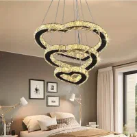 لوستر فانتزی کریستال درجه ۱|لوستر و چراغ آویز|نسیم‌شهر, |دیوار