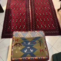 قالیچه دستبافت جفت و پاف دستبافت شیراز