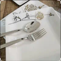 سرویس چینی گل رزطلایی