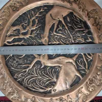 سینی مسی قدیمی و آنتیک|کلکسیون اشیاء عتیقه|تهران, باشگاه نفت|دیوار