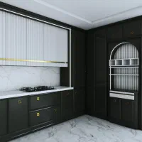 کابینت نئوکلاسیک|آب‌چکان و نظم‌دهنده ظروف|خرمدره, |دیوار