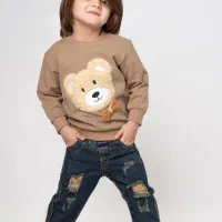 اقساطی/ست بلوز دورس شلوار جین پاییزی+سیسمونی کامل