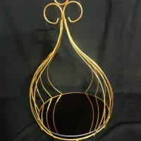 استند قفس طلایی دکوری تزیینی  خنچه کف اینه