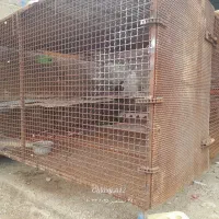 قفس آهنی ۲ در ۲ متر با ارتفاع ۱ متر