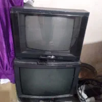 تلویزیون رنگی قدیمی دوتا یکی شهاب بزرگ یکی سامسونگ