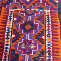 جاجیم عربی قدیمی دستبافت|گلیم، جاجیم، گبه|اهواز, کوی علوی|دیوار