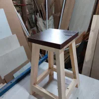 چهار پایه چوب روسی|صندلی و نیمکت|قم, در بهشت|دیوار