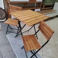 میز نهار خوری دو نفره چوبی ضد آب تاشو|میز و صندلی غذاخوری|قرچک, محمد آباد|دیوار