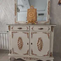 آیینه و کنسول چوبی