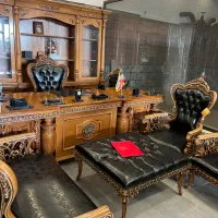 مبلمان اداری کلاسیک سلطنتی میز مدیریتی گرجی۲/۶۰|دفتر کار|تهران, شهرک شریفی|دیوار