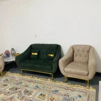 سرویس مبل ۷نفره با جلو مبلی|مبلمان خانگی و میز عسلی|بانه, |دیوار