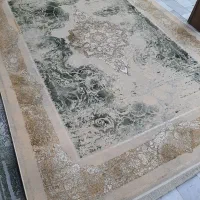 5تخته۹متری1200شانه پتینه گرم سبز گل برجسته|فرش|مشکیندشت, |دیوار