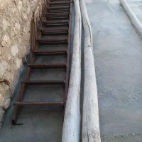 پله آهنی دوازده پله وفنس تمام آهن چرخ دار|مصالح و تجهیزات ساختمان|کارزان, |دیوار