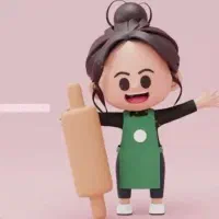 باریستا خانم در قنادی کامران