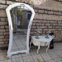 کنسول کشویی آیینه و شعمدان  بدون ساعت|مبلمان خانگی و میز عسلی|زنجان, |دیوار