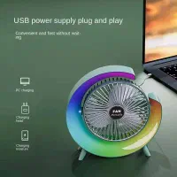 پنکه رومیزی شارژی LED هفت رنگ|پنکه و تصفیه‌کنندهٔ هوا|اهواز, پادادشهر|دیوار