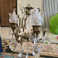 لوستر برنز سه شاخه|لوستر و چراغ آویز|تهران, حکیمیه|دیوار