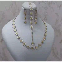 ست کامل بابونه گردنبند دستبند گوشواره