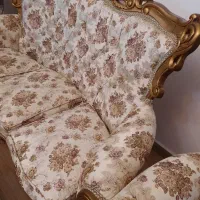 مبل استیل ۹ نفره به همراه میز عسلی|مبلمان خانگی و میز عسلی|رشت, باهنر|دیوار