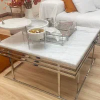 میز جلو مبلی و عسلی استیل ۳۰۴میز تیوی آیینه کنسول|مبلمان خانگی و میز عسلی|تهران, صادقیه|دیوار