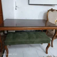 فروش میز ناهار خوری چوب راش 8 نفره