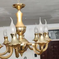 لوستر قدیمی آبکاری طلا|لوستر و چراغ آویز|مشهد, ولیعصر (شهرک غرب)|دیوار