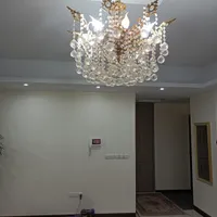 دو عد لوستر ۸ شاخه برنجی طلایی|لوستر و چراغ آویز|تهران, کوهک|دیوار
