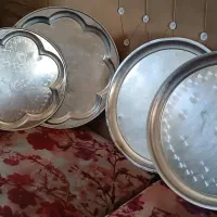 سینی شش قل قدیمی و وسایل دیگر