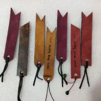 بوک مارک/نشانگر کتاب/جاسوییچی چرم طبیعی