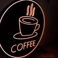 تابلو نئون شات قهوه|ریسه و چراغ تزئینی|کرمان, |دیوار