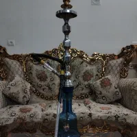 قلیان برنجی رنگ کروم سنگین