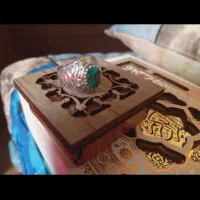 انگشتر نقره و سکه نقره