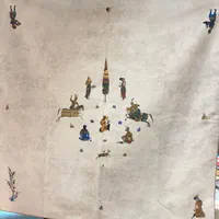 رومیزی مربع طرح ایرانی