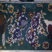 قالی یلمه دستباف پشمی ۶۰×۹۰ طرح گل و بلبل