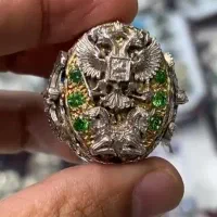 انگشتر نقره ۷۰ گرمی نقش ایرانی|جواهرات|ابریشم, |دیوار