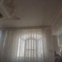 پرده سفیدحریرساده