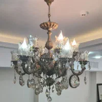 دو  عدد لوستر شش شاخه دوبل