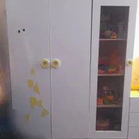 سرویس خواب کودک به همراه تشک و رو تختی اسپورت|تخت و صندلی بچه|شیراز, شهرک گلستان شمالی|دیوار