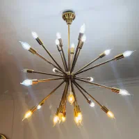 ست لوستر ابکاری طلایی وارداتی