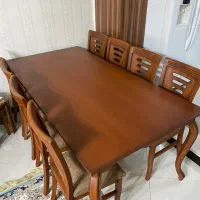 میز نهارخوری ۸ نفره قابل ارتقاع به ۱۰ نفره