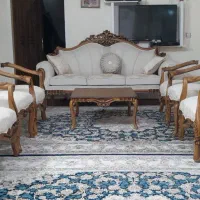 مبلمان سلطنتی ۹ نفره یک روزه خریداری شده نو نو