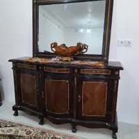 آینه کنسول چوبی