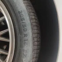 رینگ16 BBS لاستیک در حد نو فروشی|قطعات یدکی و لوازم جانبی|حمیدیا, |دیوار