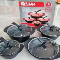 فروش ویژه سرویس قابلمه ۸پارچه چدن سرامیک Rska