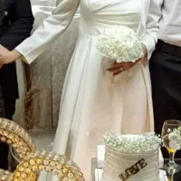 پیراهن عقد. پیراهن سفید. لباس مجلسی.لباس عقد