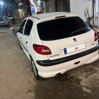 ماشین ۲۰۶ سفید|خودرو سواری و وانت|رشت, ساغری سازان|دیوار